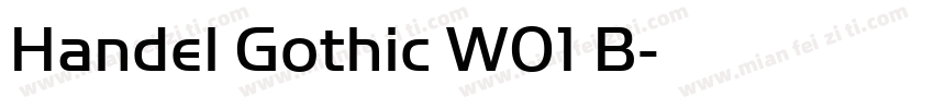 Handel Gothic W01 B字体转换
